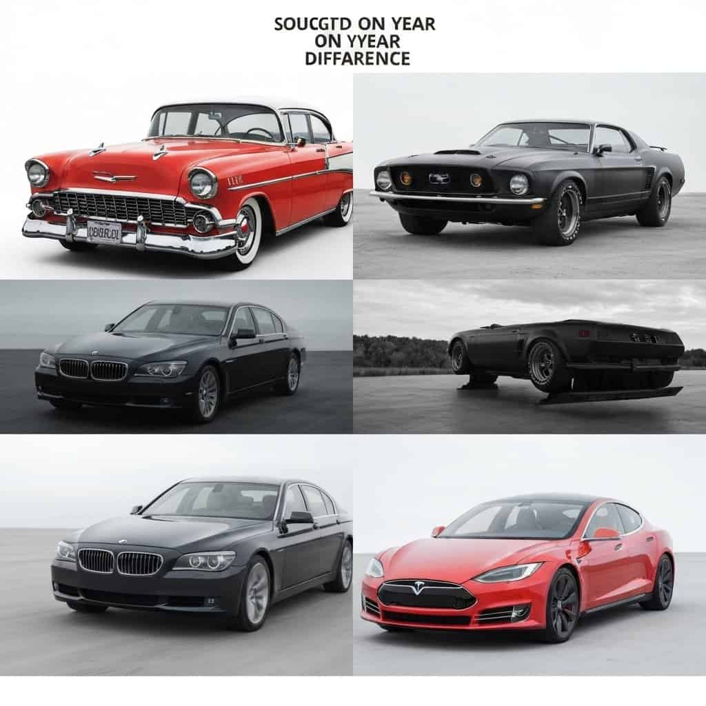 Ewolucja na czterech kołach: 50 lat różnicy